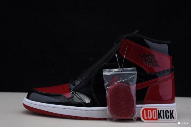 Cheap TBK Air OG 1 Patent High Jordan 555088-063 Bred 0818